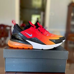 Men’s size 10 NIKE AIR MAX 270 SHOES SUNSET UNIVERSITY